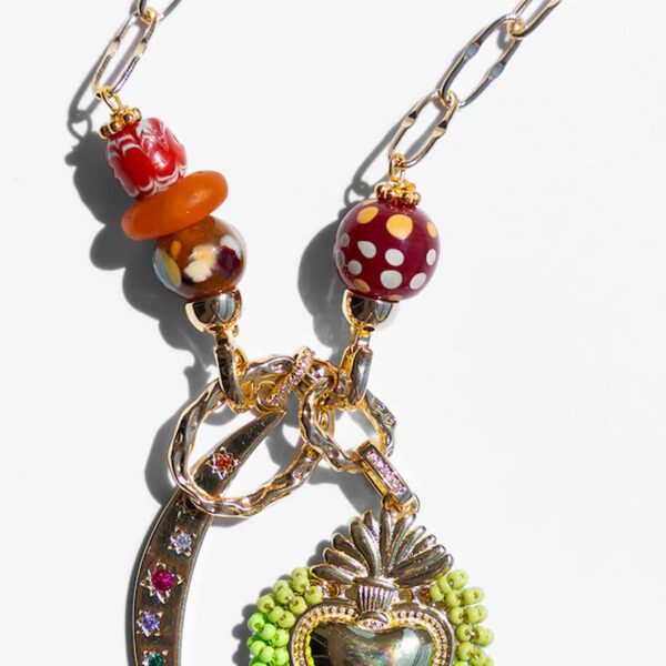 Katerina Psoma Amore Green Charm Necklace