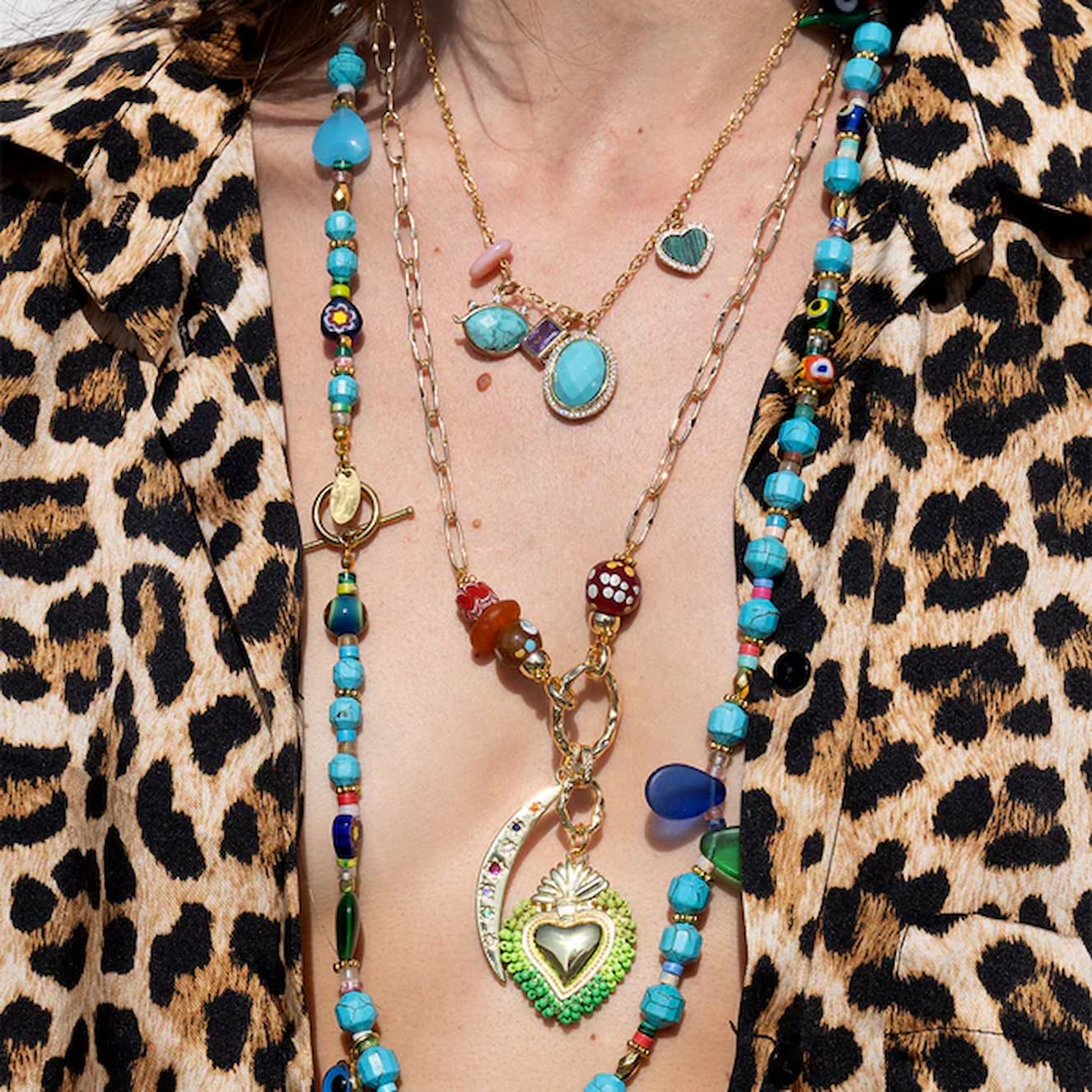 Katerina Psoma Amore Green Charm Necklace - Image 2