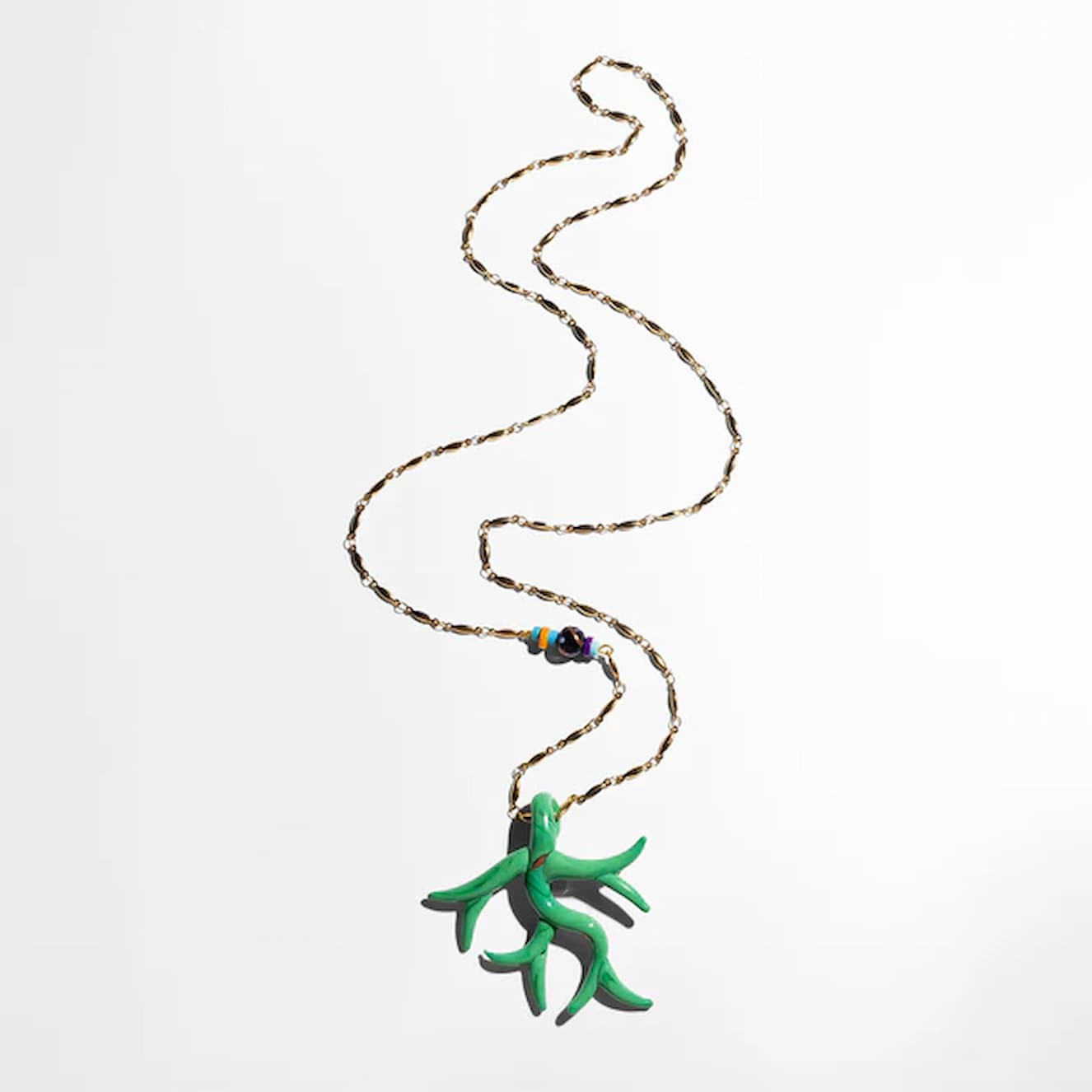 Katerina Psoma Green Murano Coral Pendant - Image 3