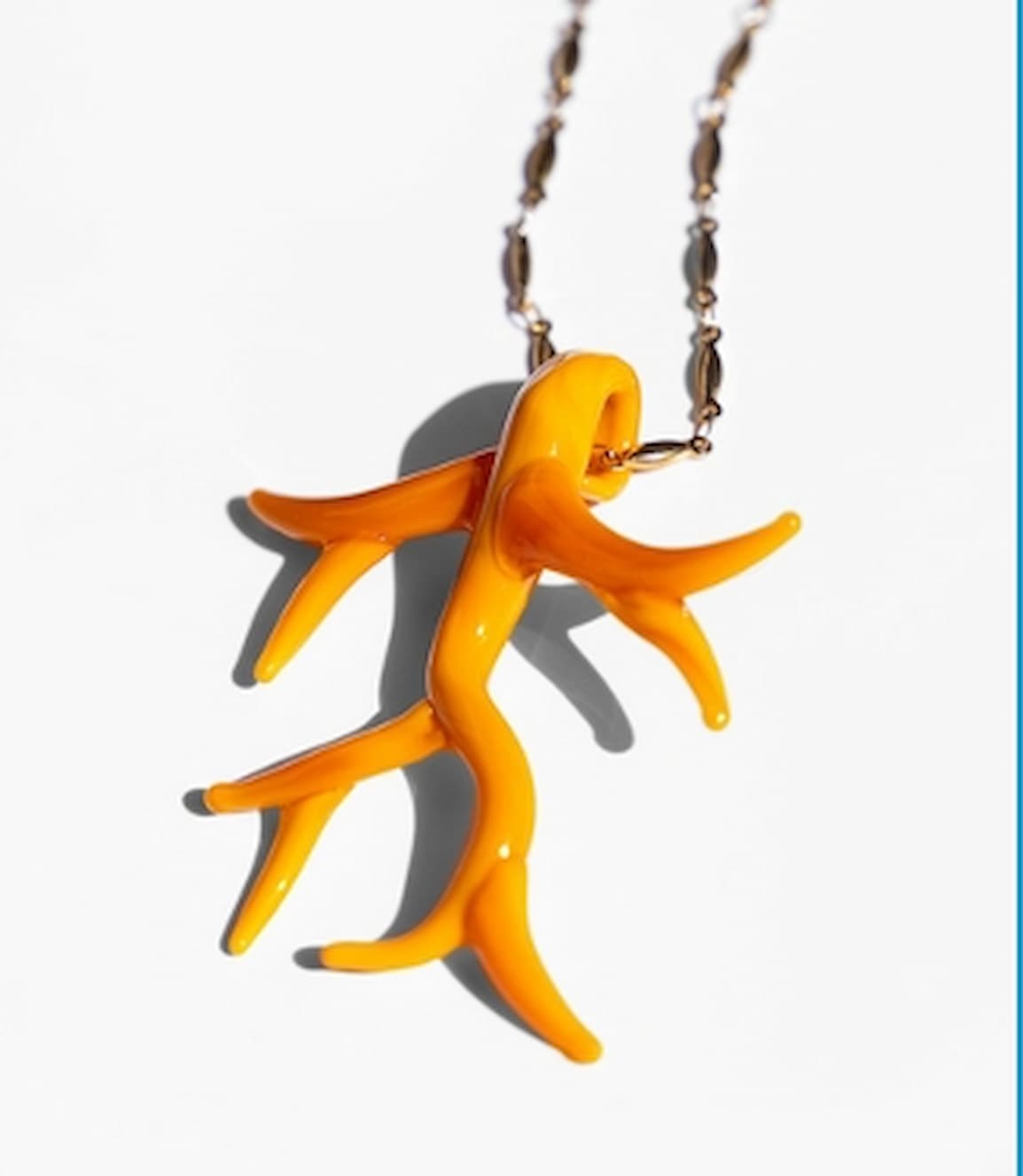 Katerina Psoma Orange Murano Coral Pendant - Image 2
