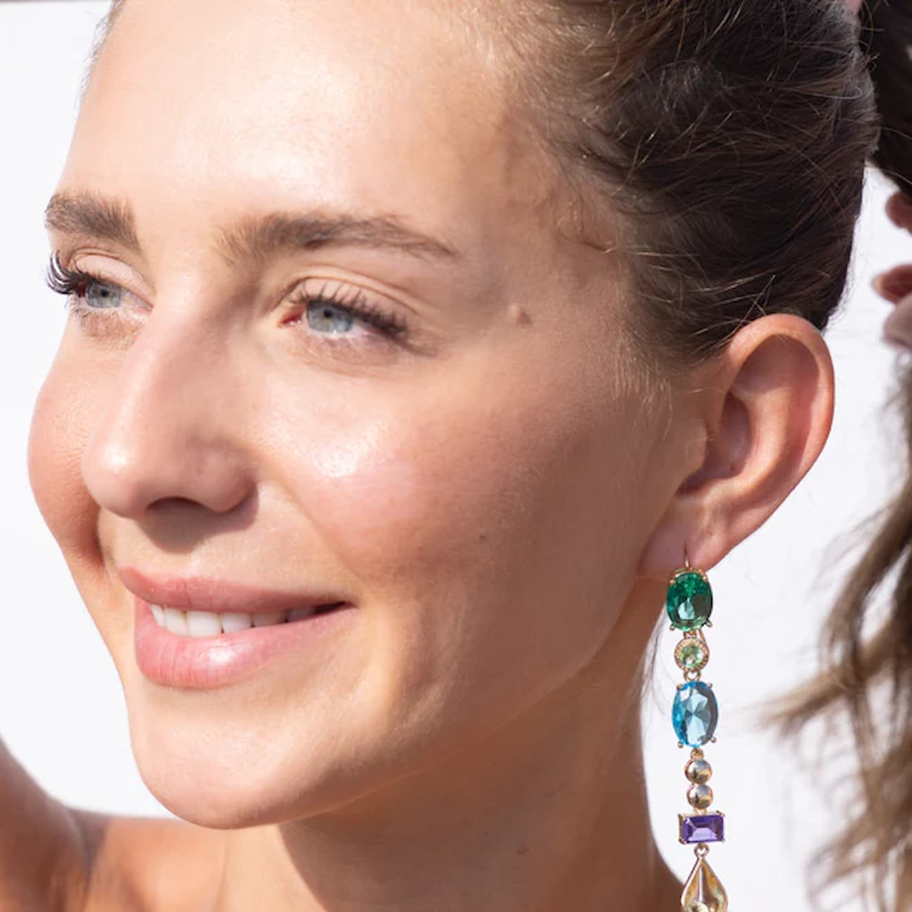 Katerina Psoma Ruby Multicoloured Dangle Earrings - Image 2