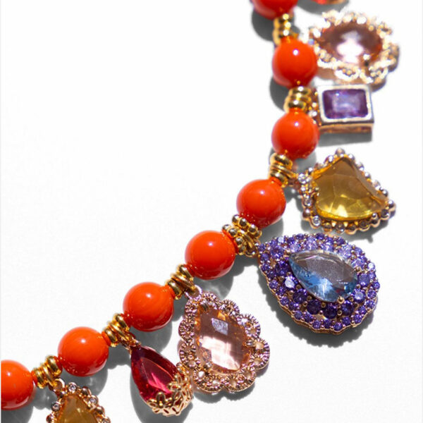Katerina Psoma Ruby Necklace Coral