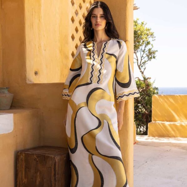 Nema Kaftan Noor Ecru