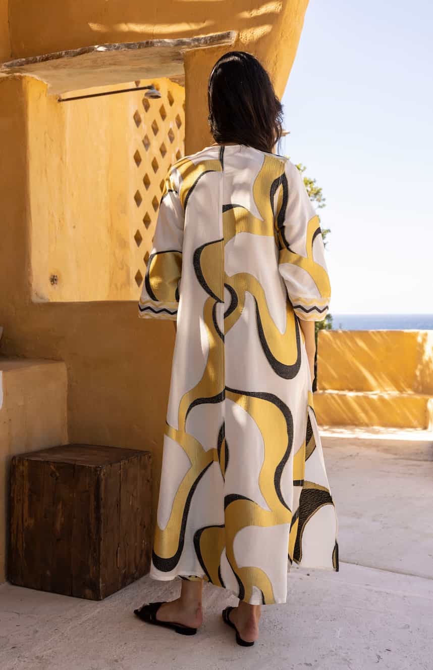 Nema Kaftan Noor Ecru - Image 3