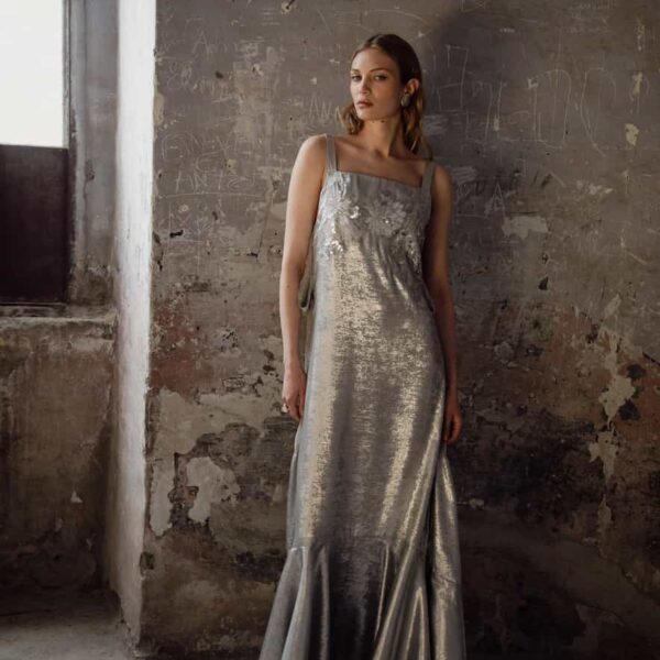 Nidodileda Edith Dress Silver Grey