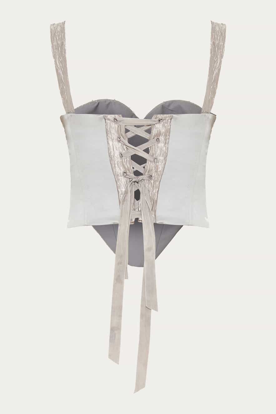 Nidodileda Skye Corset Top Silver Grey - Image 5