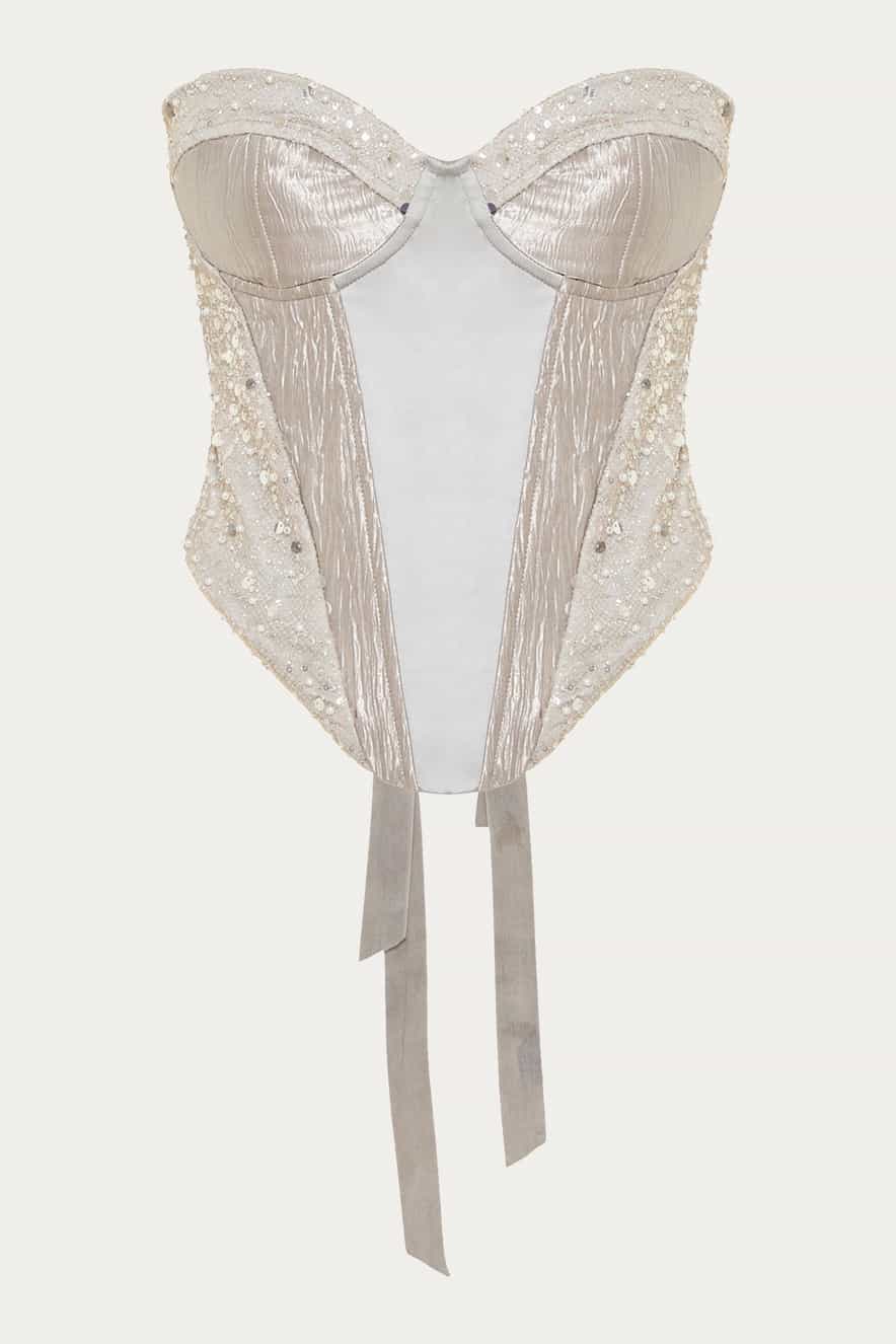 Nidodileda Skye Corset Top Silver Grey - Image 4