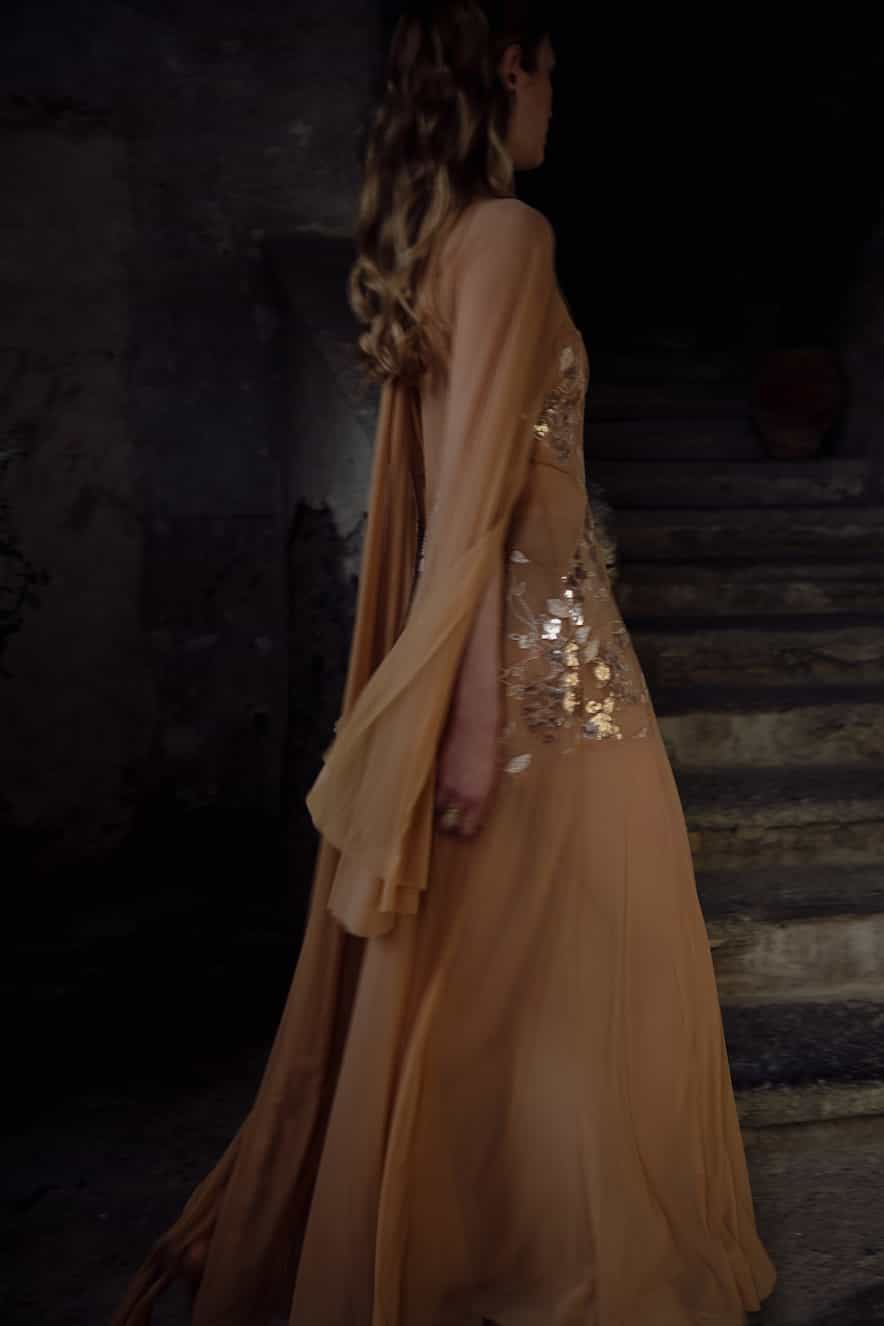 Nidodileda Temple Dress Tan/Rose Gold - Image 2