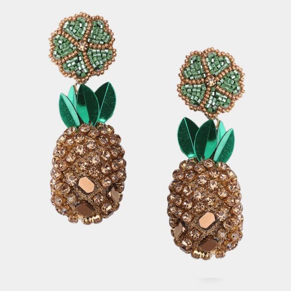 Olivia Dar Pineapple Earrings