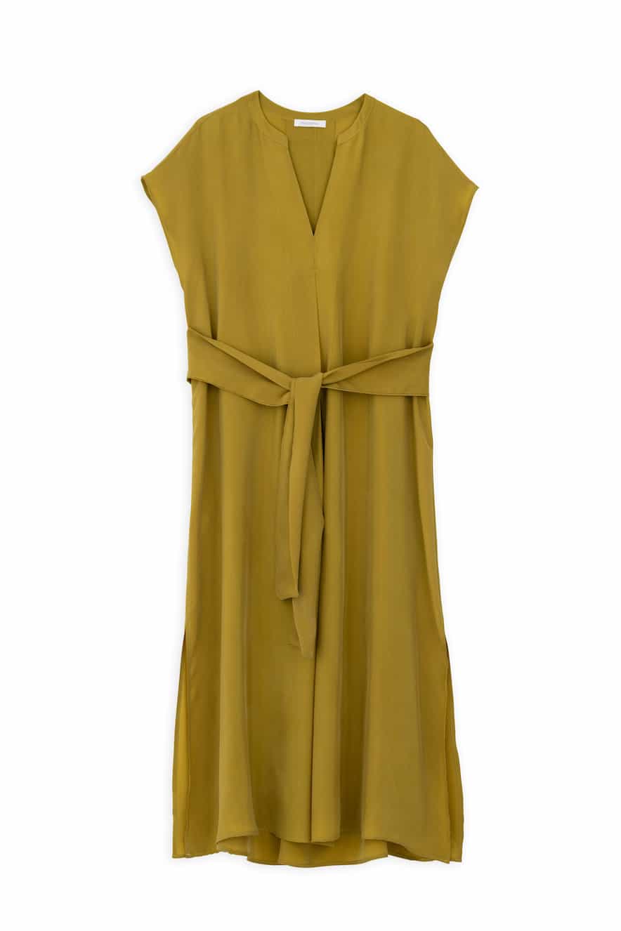Philosophy Cupro Loose Dress lime - Image 2
