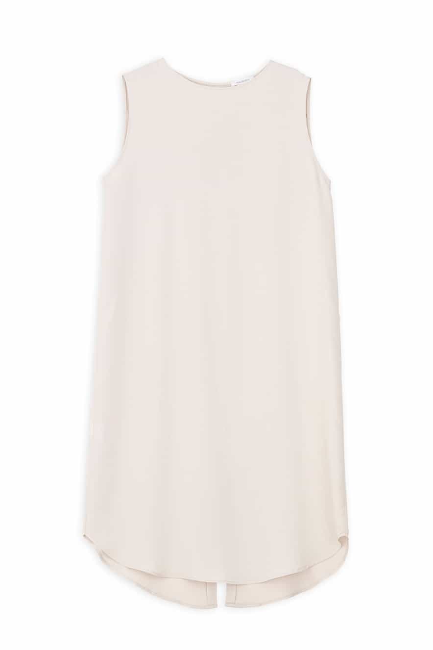 Philosophy Midi Lyocell Sleeveless Dress Cream - Image 4