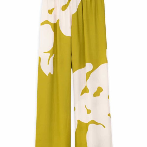 Philosophy Satin Print Pants Lime