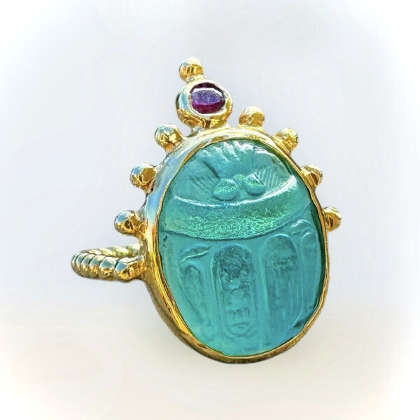 Tonia Makri Ring Venetian Glass Ryby