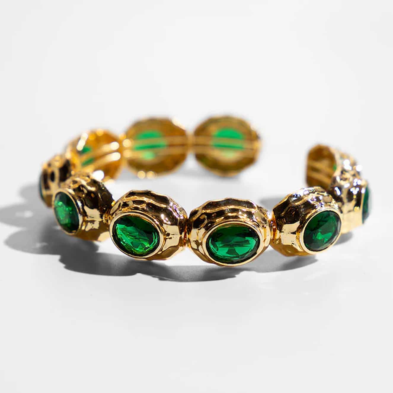 Katerina Psoma Semiramis Bracelet with Green Crystals - Image 4