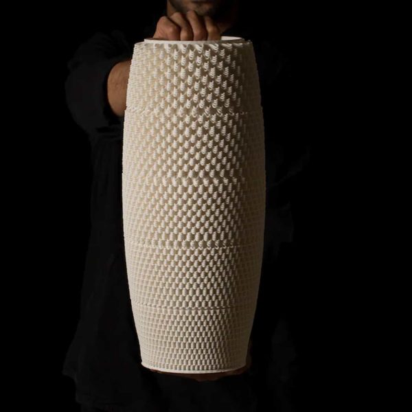 Binary Ceramics Dash Vase W22 x L22 x H48