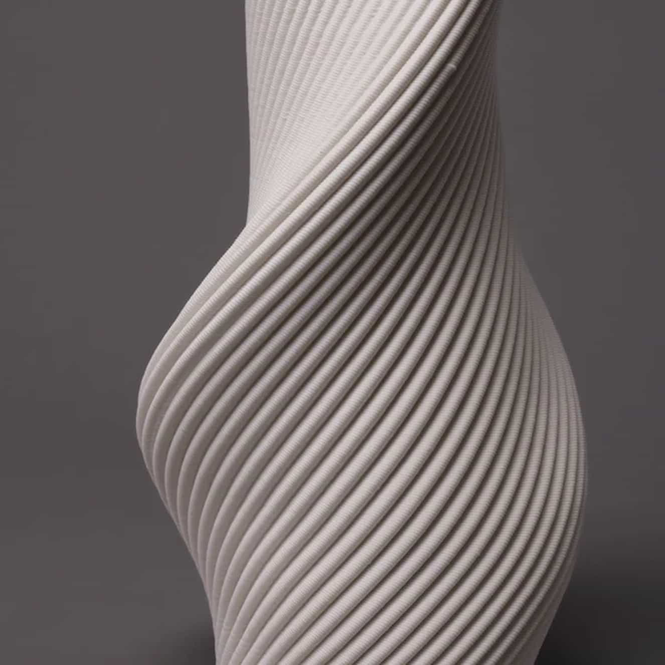 Binary Ceramics Tornado Vase W 22 X L 22 X H 48 - Image 3