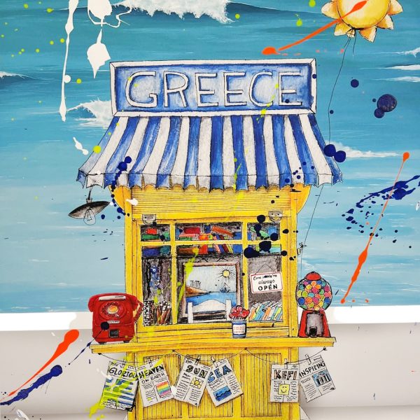 Carolina Rovithi Kiosk Of Greece 60cm X 44cm
