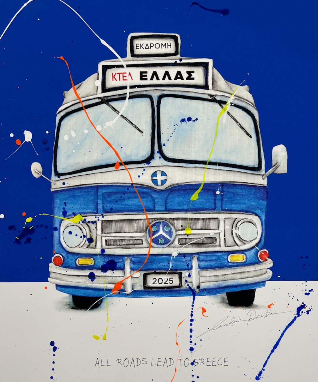 Carolina Rovithi Route 2025 - Bus 60cm X 44cm