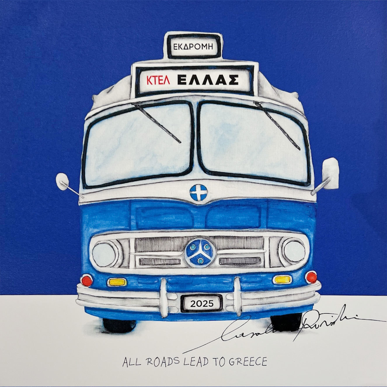 Carolina Rovithi Route 2025 - Bus Small 21,5cm X 21,5cm