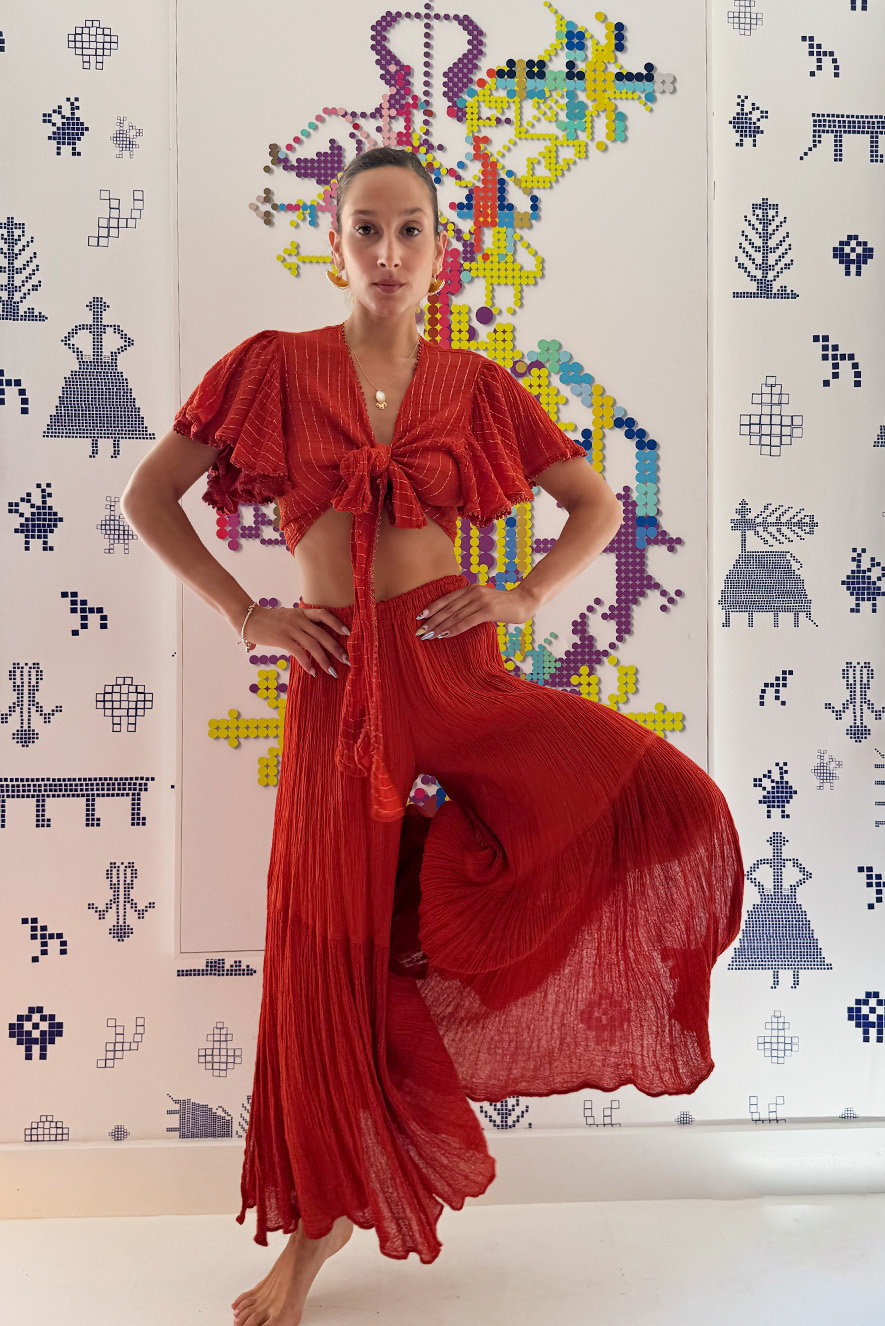 D'Artemide Dido Pants Papaya - Image 2