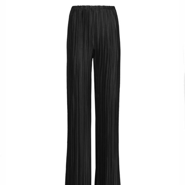 Daphne Valente Iris Pleated Trousers Black