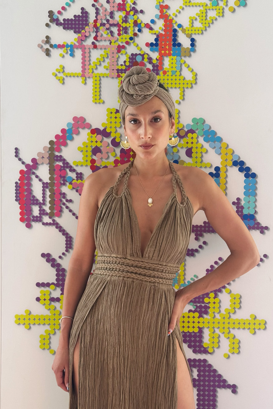 D'Artemide Dress Aphrodite Mocha - Image 3