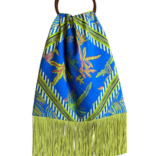 Eleni Malami Large Silk Bag Blue