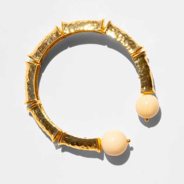 Katerina Psoma Danai Ivory Gold Plated Bracelet