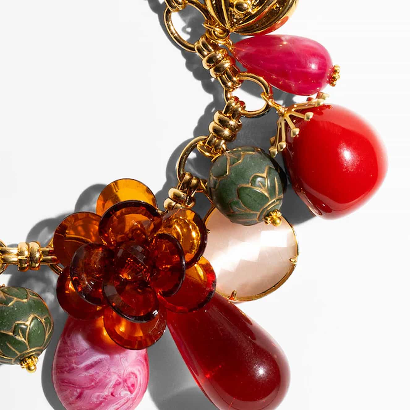 Katerina Psoma Olivia Red Flower Short Necklace - Image 2