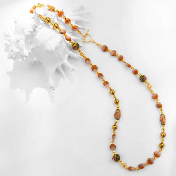 Katerina Psoma Rosalba Coral Long Necklace
