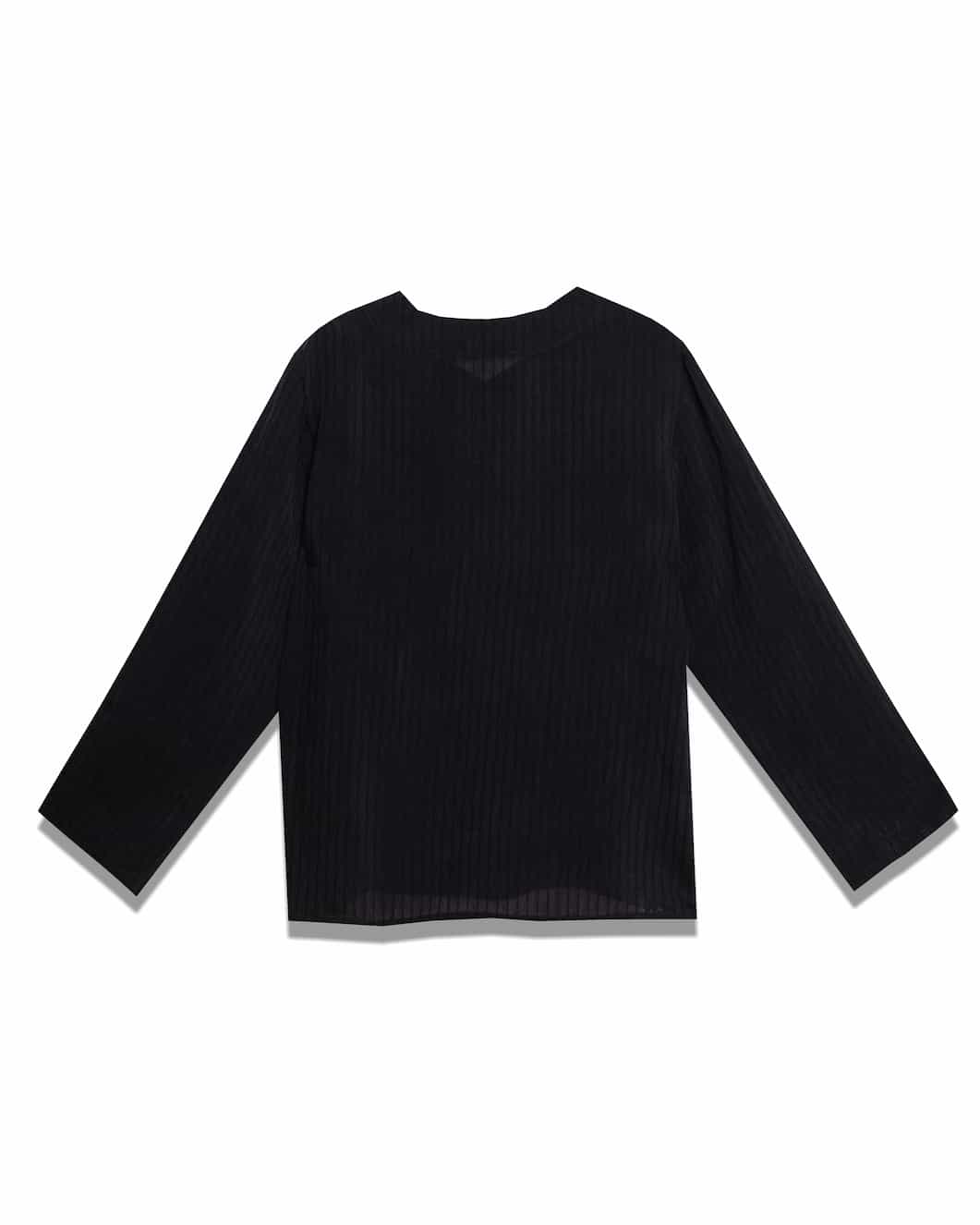 Milla Blouse Pinstripe Black - Image 2