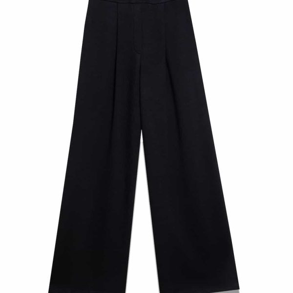 Milla Pleated Pants Black